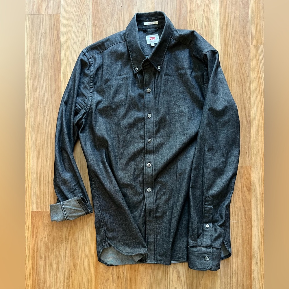 Black denim Levi’s button down